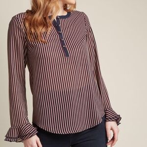 Striped ModCloth blouse